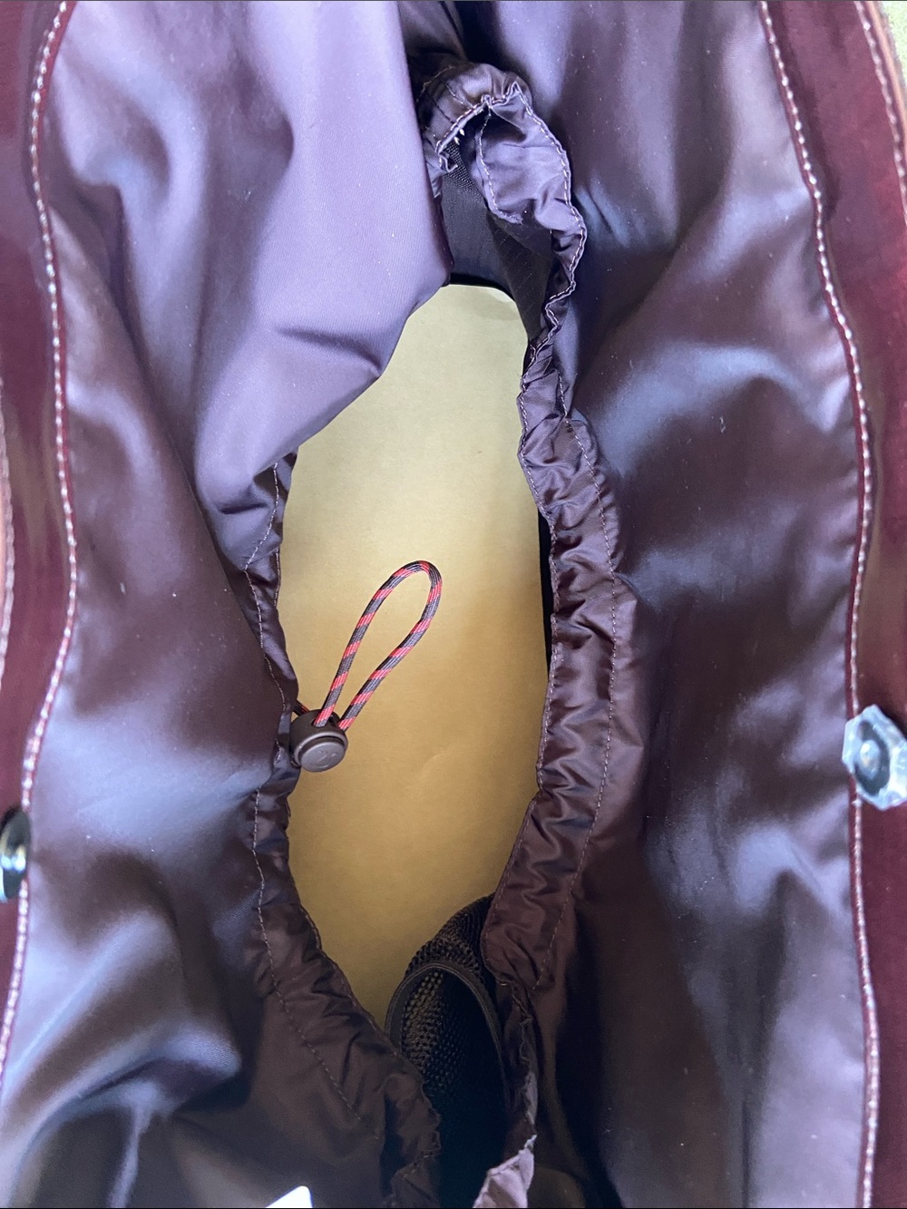 lululemon athletica Burgundy Glossy Olympic Maple Leaf Tote - Picture 5 of 7